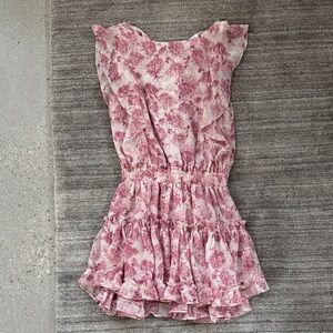 Misa Los Angeles Pink Floral Mini Dress